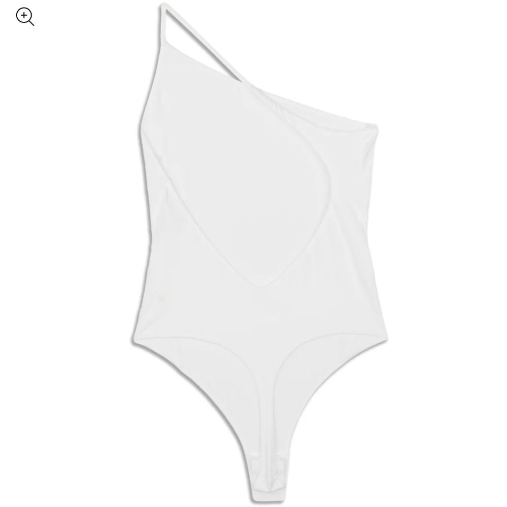 SOLD||Lululemon Wundermost Ultra-Soft Nulu One-Shoulder Spaghetti-Strap Bodysuit - Picture 7 of 8
